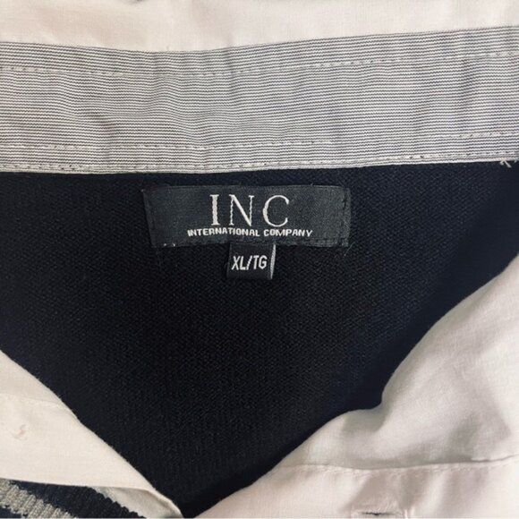 INC International Concepts Vintage Sweater Women's Size XL Black Knit Collared - Picture 6 of 7